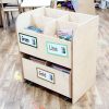 Book Compartment Stand With Pull Out Drawer