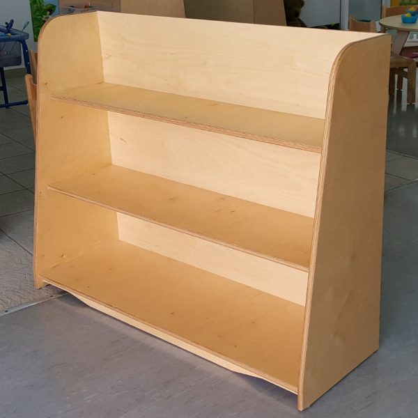 Open 3 Shelf Unit Plain Back