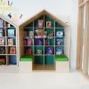 House Shape Shelving Unit With Bench Seating