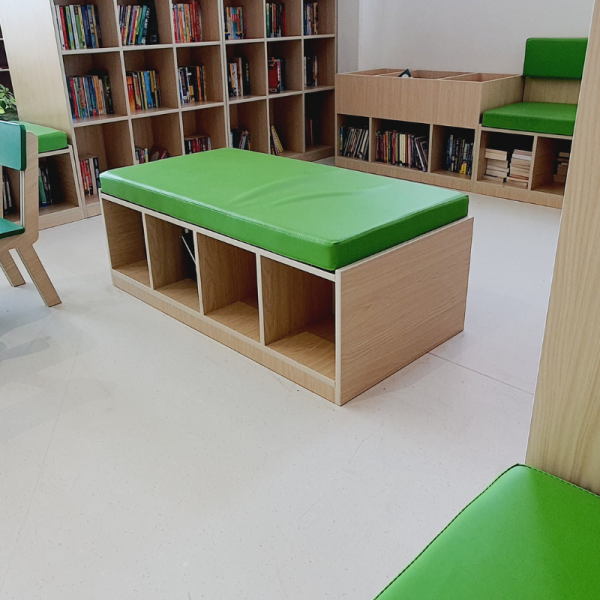 Bench Seating With Open Storage 2