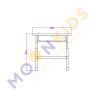 Secondary Class Room – Adjustable Desk with Drawer 01