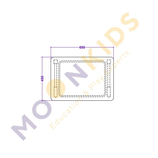 Secondary Class Room – Adjustable Pavo Desk 01