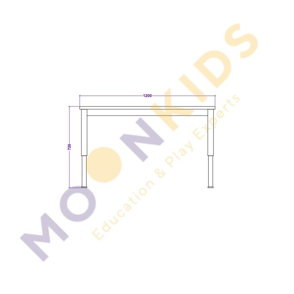 Secondary Class Room – Adjustable Table 01