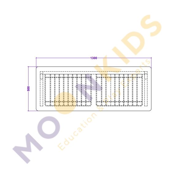 Secondary Class Room – Adjustable Table with Drawer 01