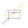 Secondary Class Room – Gold Perforated Table 02