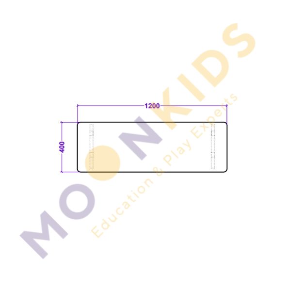 Secondary Class Room – Gold Perforated Table 02