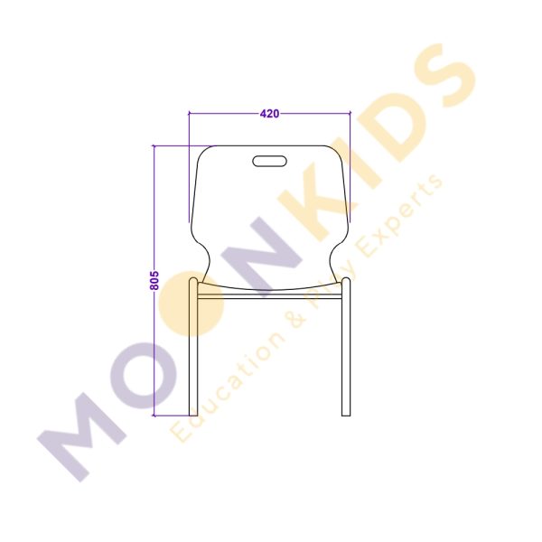 Secondary Class Room – Multi Hipack Chair 02