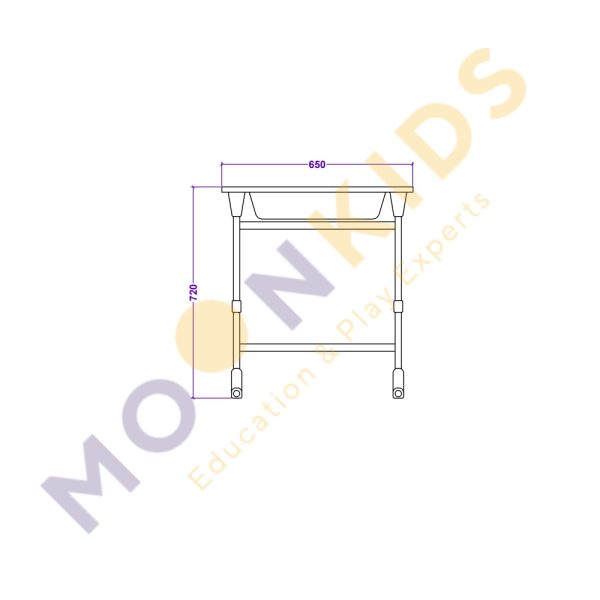 Secondary Class Room – Pavo Desk 02