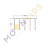 Secondary Class Room – Semi Circle Adjustable Age Multi Table 02