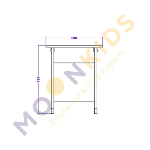 Secondary Class Room – Silver Desk
