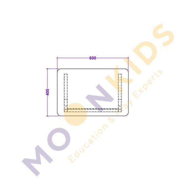 Secondary Class Room – Silver Perforated Desk