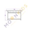 Secondary Class Room – Sliver Perforated Table 01