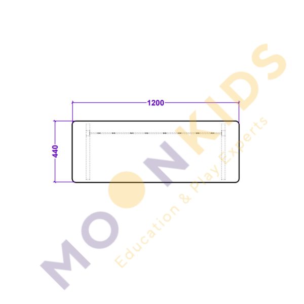 Secondary Class Room – Sliver Perforated Table 01