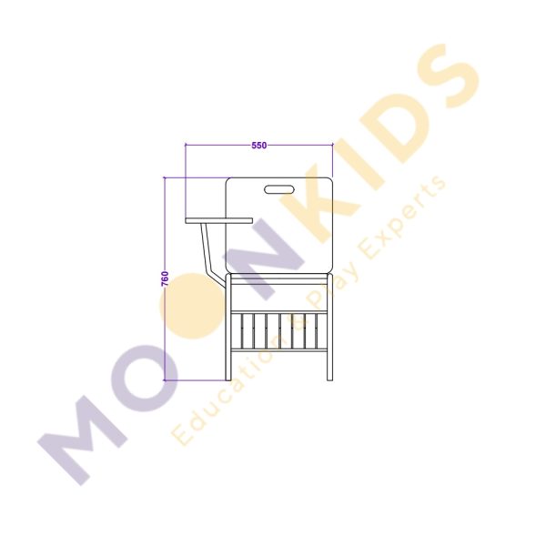Secondary Class Room – Tablet Arm Chair 04