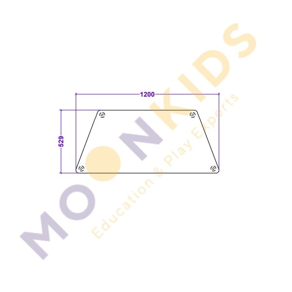 Secondary Class Room – Trapezoid Adjustable Age Multi Table