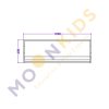 Single Side 3 Shelf Book Stand With Plain Back