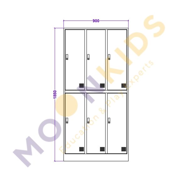 Six-Door locker