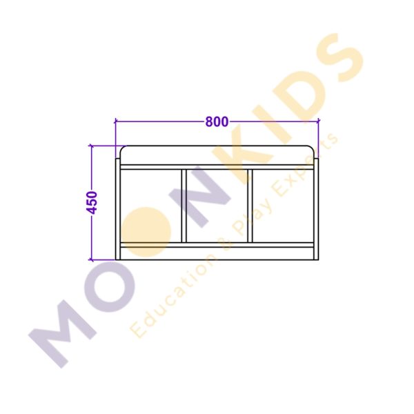 Small Bench Seating With Open Storage