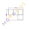 Small Staggered Shelf Unit