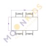 Small Work Bench & 4 Chair Set - White & Maple