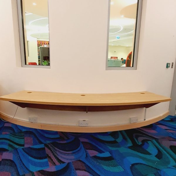 Wall Mounted Curved Table