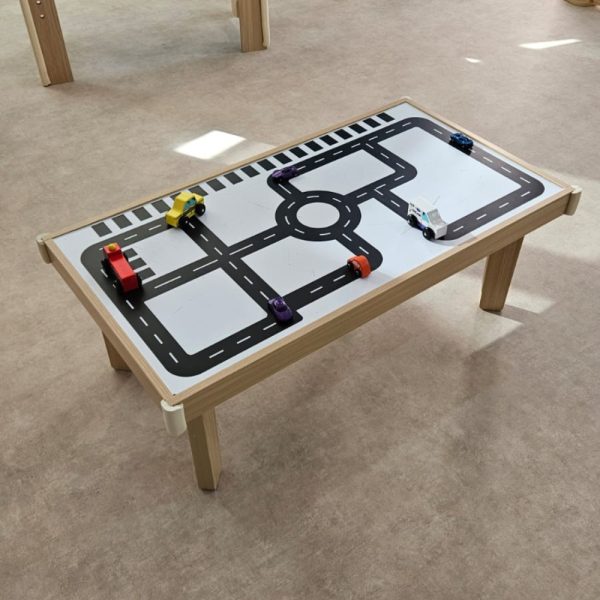 Table With Road Sticker