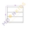 Tall 4 Shelf Unit