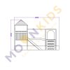 Timber Decorated Climbing Frame
