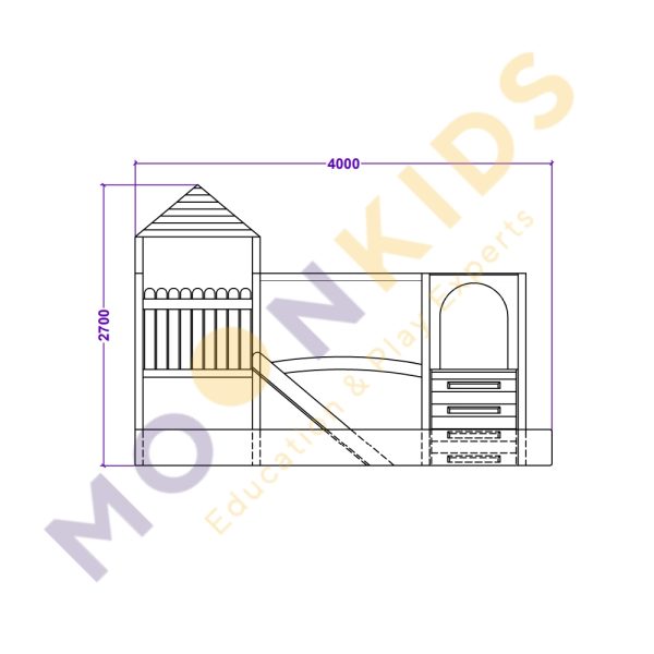 Timber Decorated Climbing Frame
