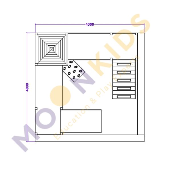 Timber Decorated Climbing Frame