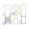Rocket Play House With Stairs & Slide