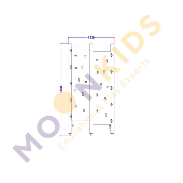 Triple Climbing Wall