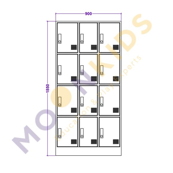 Twelve-Door locker