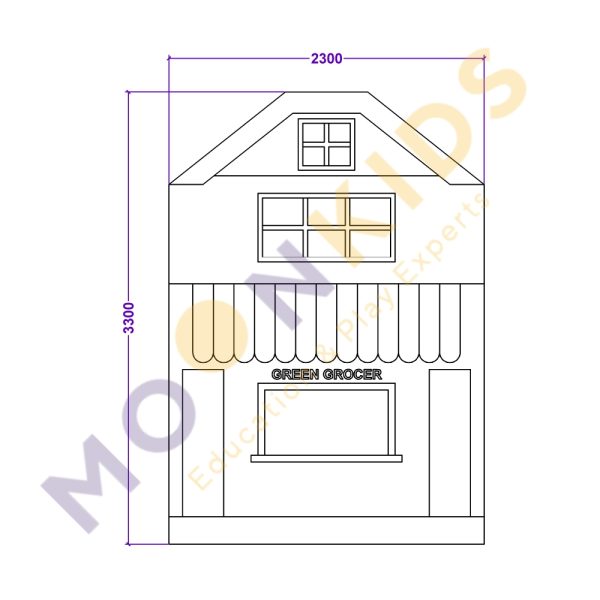 Two Storey Greengrocer Playhouse
