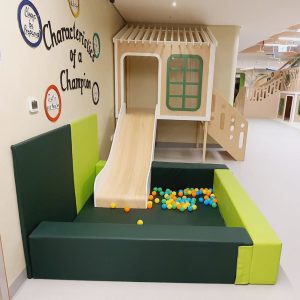 PLAYHOUSE WITH STEP AND SLIDE