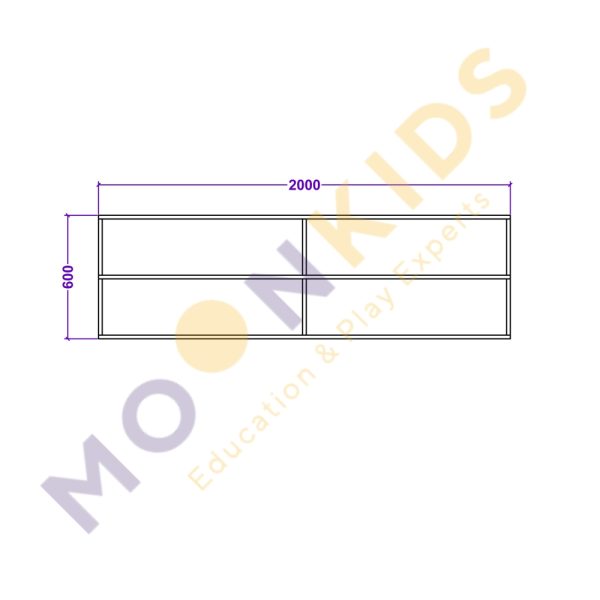 Wall Mounted Book Display Unit