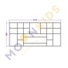 Wall Mounted Multi Cell Shelf Unit