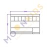 Wall Mounted Nappy Storage Shelf