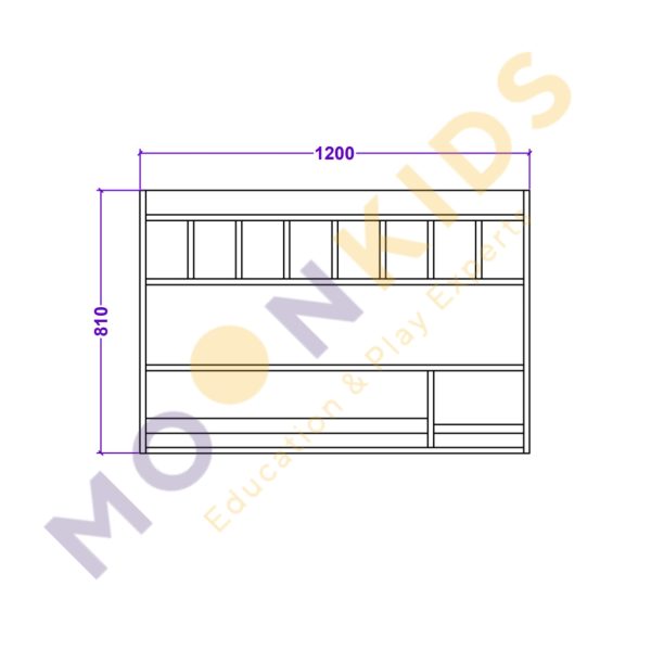 Wall Mounted Nappy Storage Shelf
