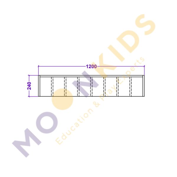 Wall Mounted Nappy Storage Shelf
