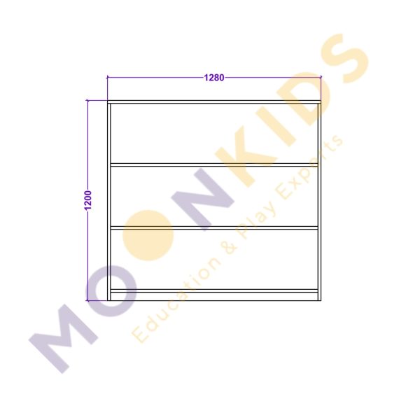 XL Curved 4 Shelf Unit