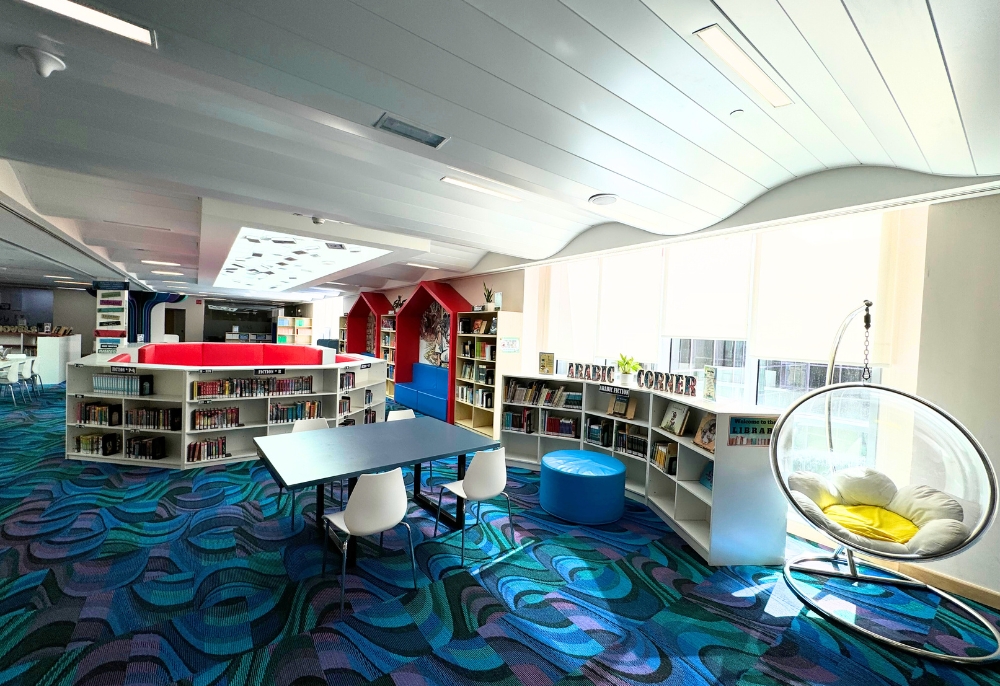 Yas American Academy – Library Design & Installation