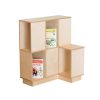 Small Staggered Shelf Unit