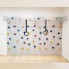 Climbing Wall Set with Monkey Bars & Gymnastics Rings
