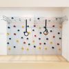 Climbing Wall Set with Monkey Bars & Gymnastics Rings