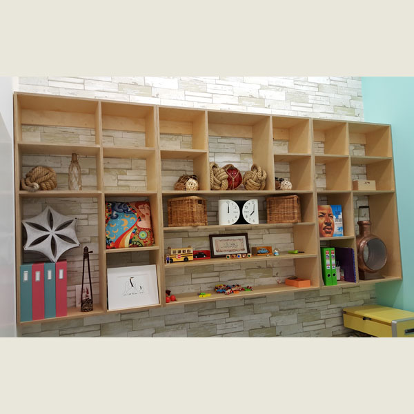 Wall Mounted Multi Cell Shelf Unit