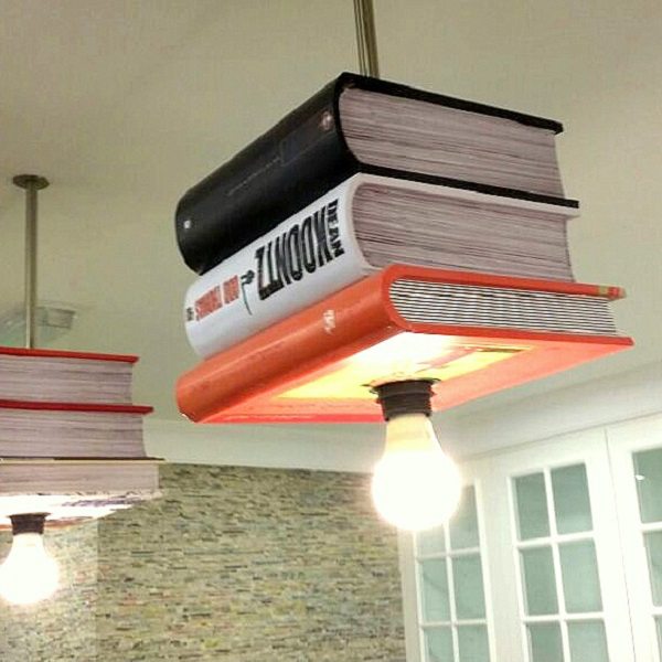 moon kids bespoke ceiling books lamp