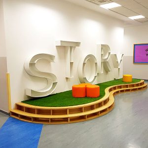 Story Book Shelf With Stage