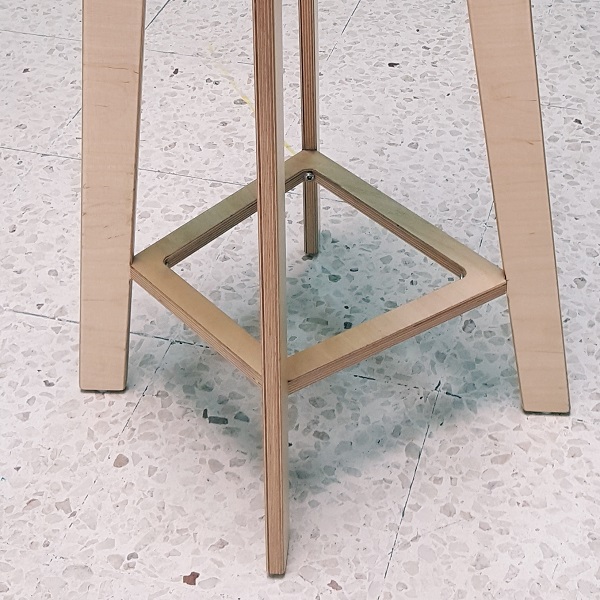 Moon Kids High Stool with Backrest