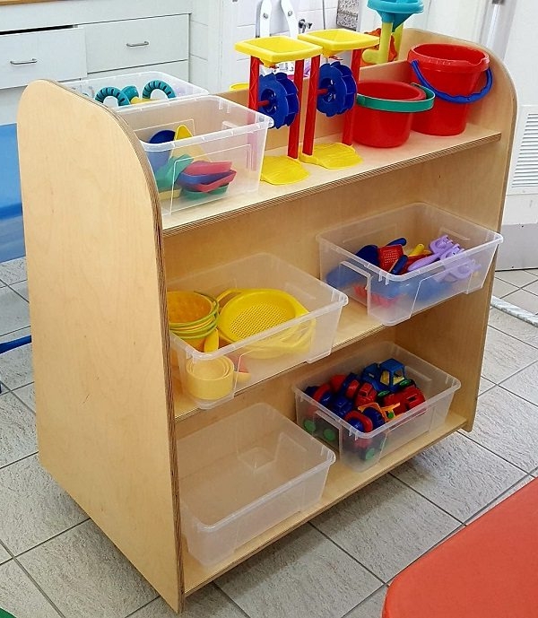 moon kids furniture double sided shelving unit